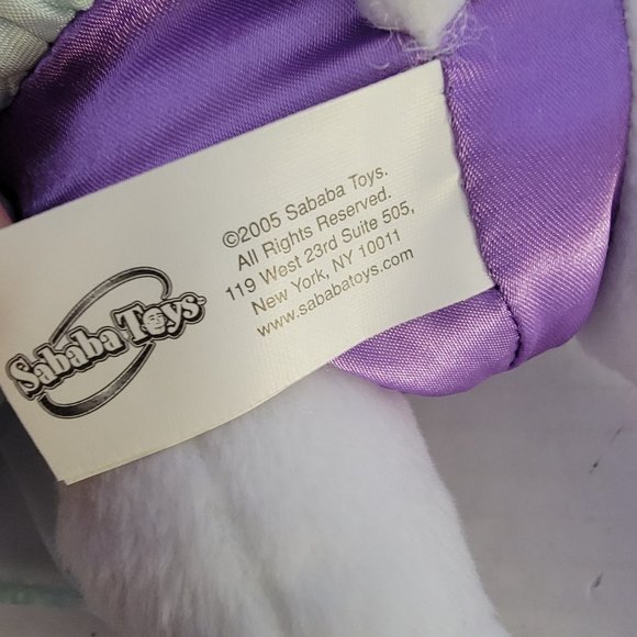 Large Angelina Ballerina Girl Plush American Purple Dress Doll Sababa Toy Ballet - Picture 5 of 15